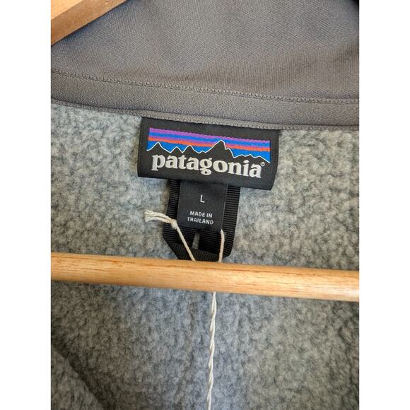 Patagonia Better Sweater Mens L Gray Heather Performance Stonewash 1/4 Zip NWT - Picture 3 of 5